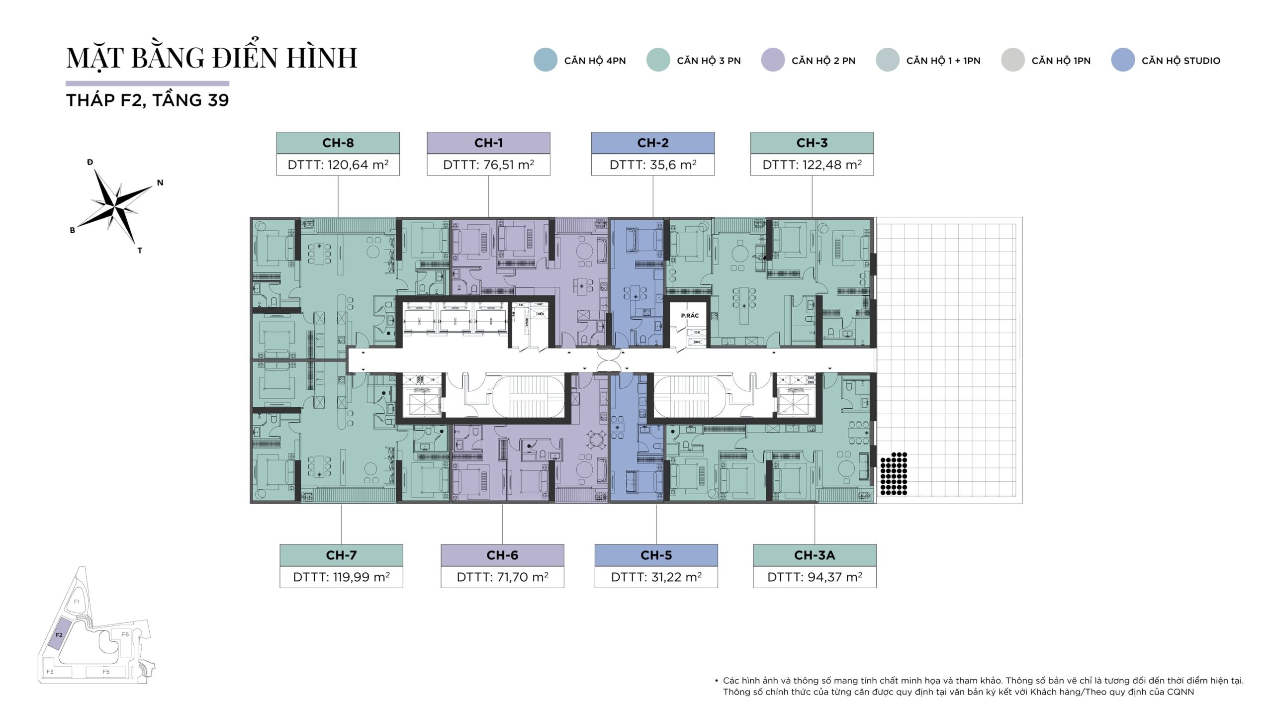 Mặt bằng tầng điển hình Vinhomes Hải Vân Bay
