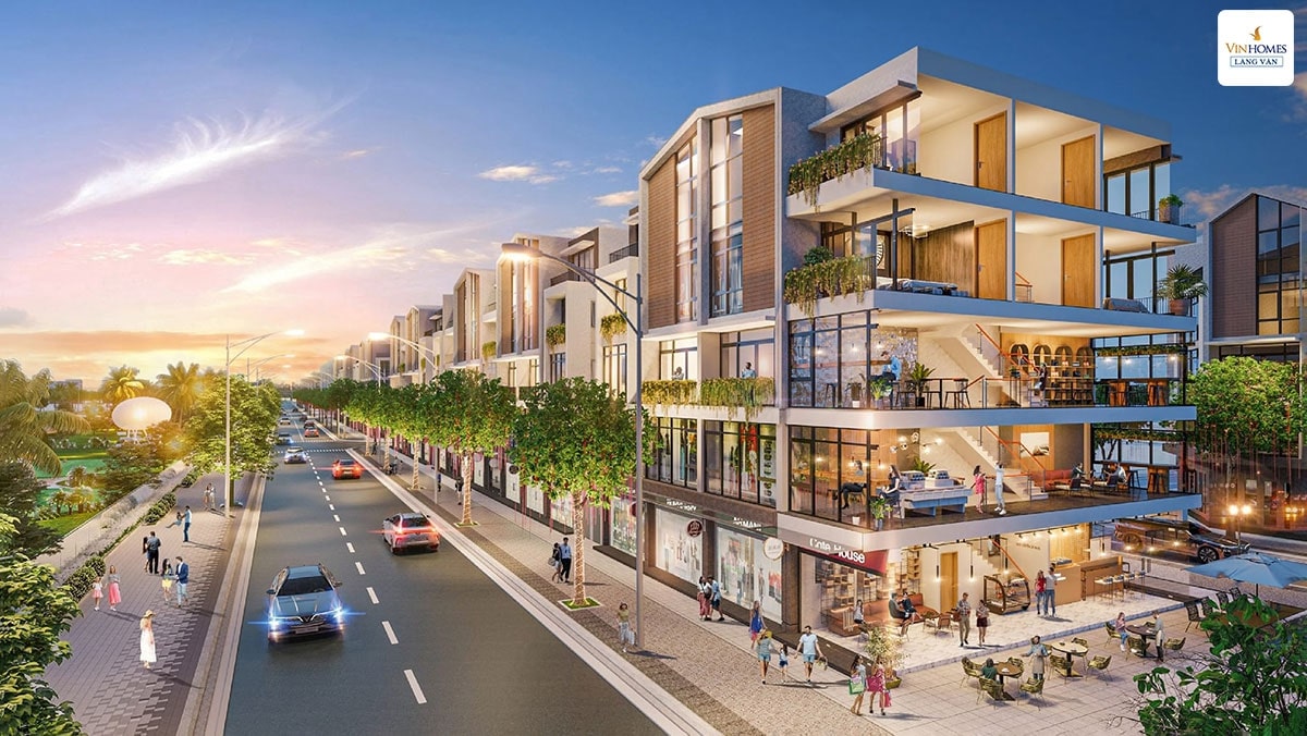 shophouse Vinhomes Làng Vân dao động từ 110-190 triệu đồng/m²