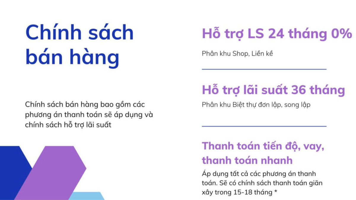Chính sách thanh toán Vinhomes Hải Vân Bay 2025 chia thành 4 đợt chính